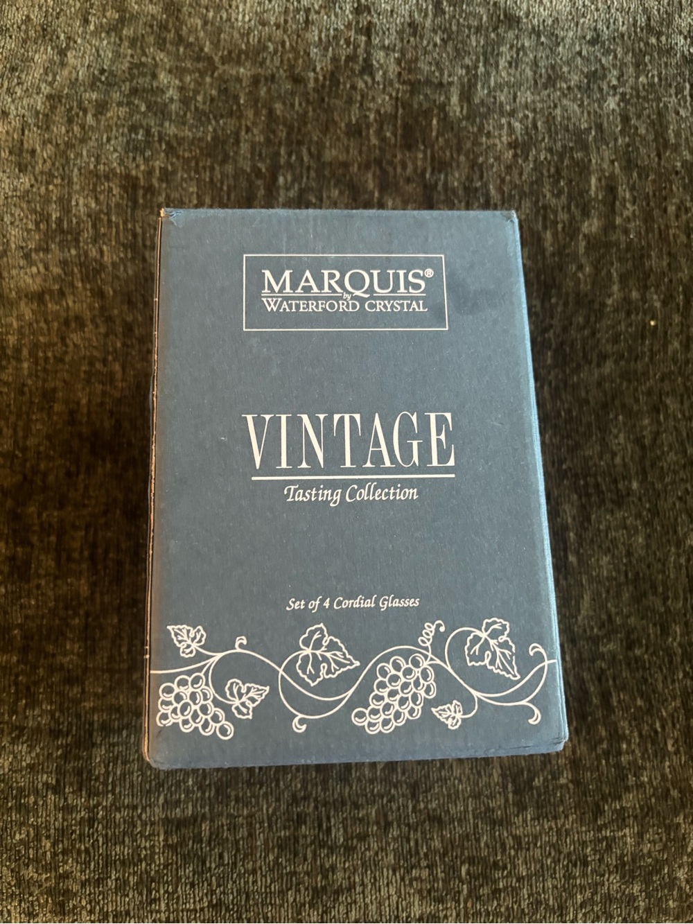 WATERFORD Marquis VINTAGE CORDIAL GLASSES, 6 7/8", 4 oz, AUSTRIA, 4PCS, NEW